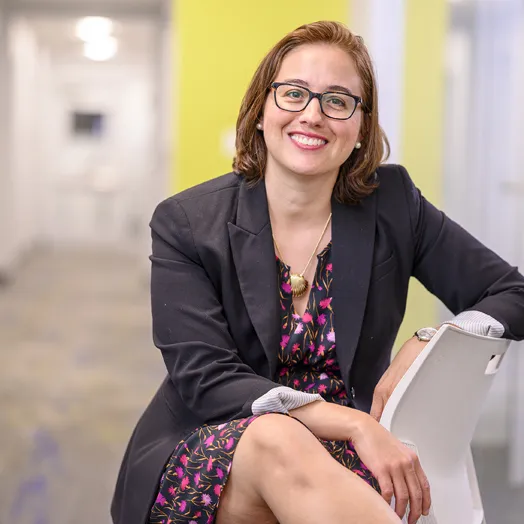 Alexandra Klaren seated portrait