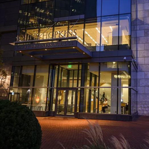 Baltimore campus of the JHU Carey Business School