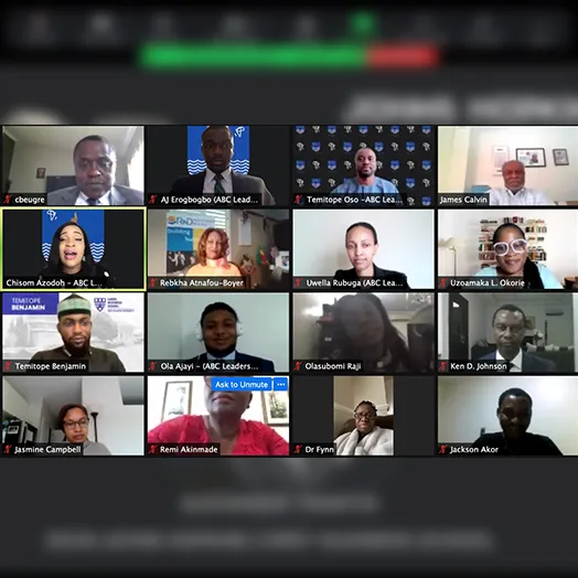 Zoom windows of students on a computer screens