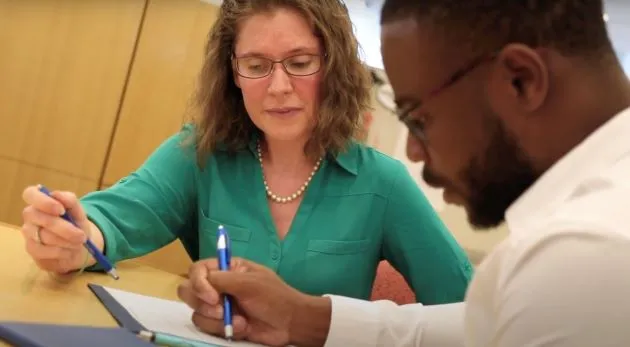 colleagues working on a paper