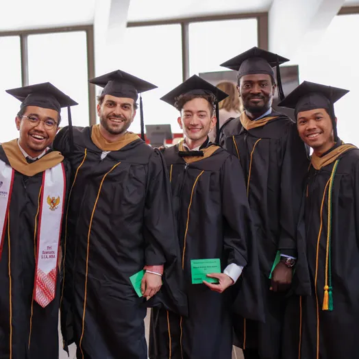 group of student graduating
