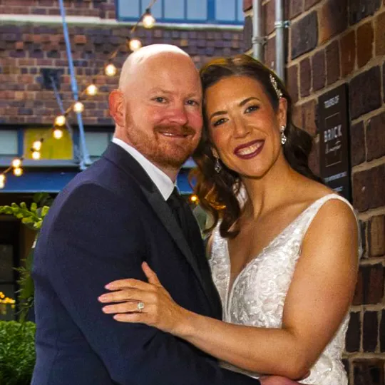 groom and bride at a wedding