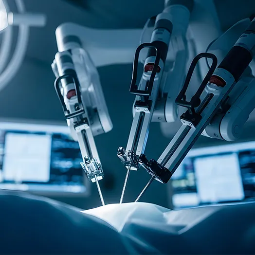 stock image of robot driven medical technique